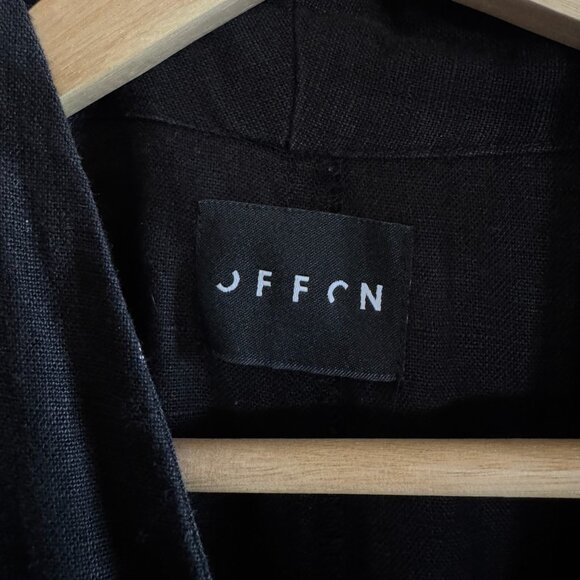 OffOn Black Linen Jumpsuit, S - Picture 3 of 10